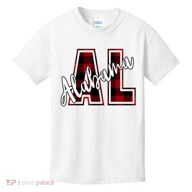 Alabama Plaid Al Kids T-Shirt
