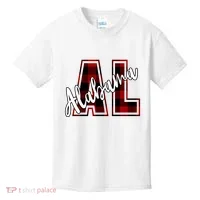 Alabama Plaid Al Kids T-Shirt thumb 0