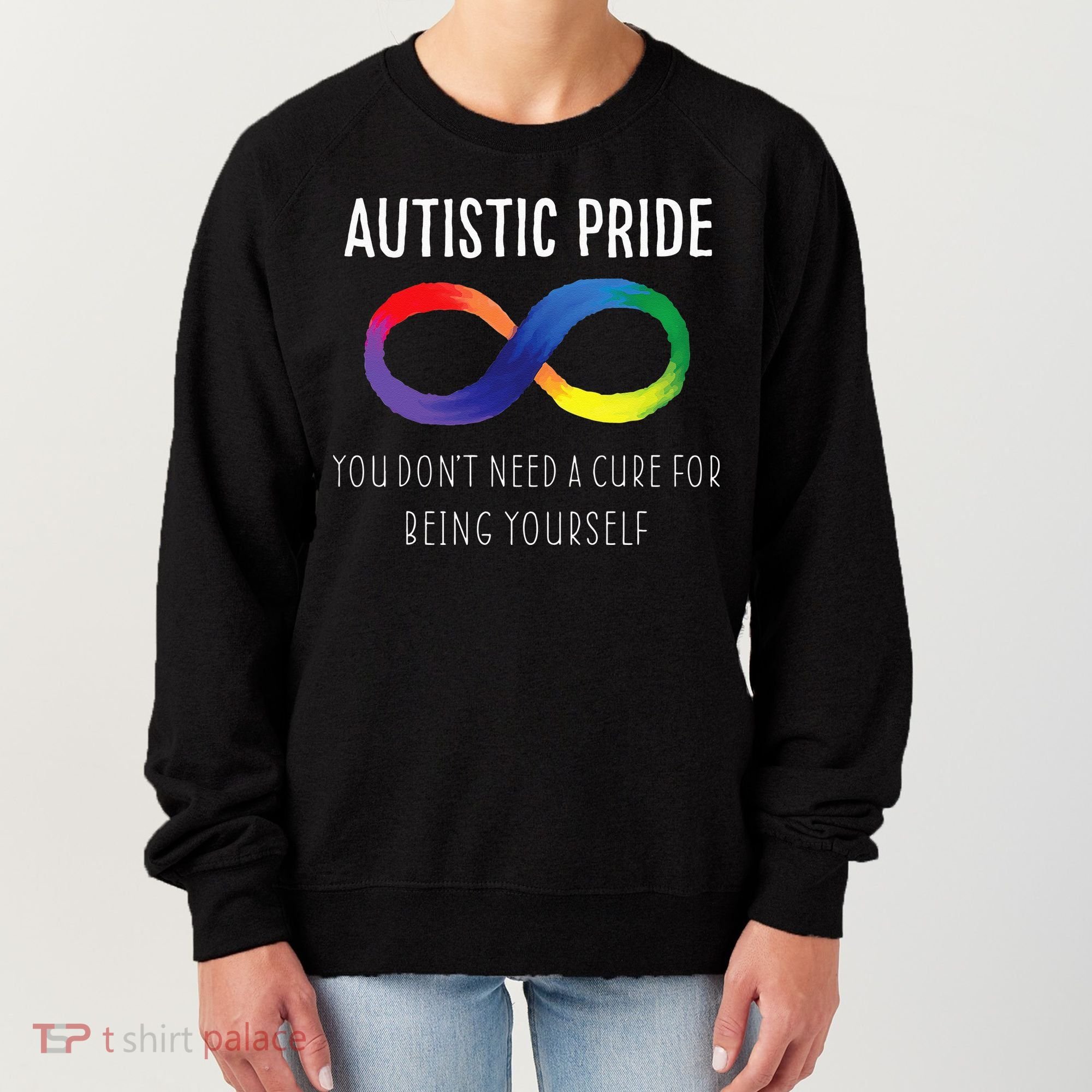 Autistic Pride Autism Awareness Acceptance Love Heart Puzzle Women's Sweatshirt