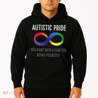 Autistic Pride Autism Awareness Acceptance Love Heart Puzzle Hoodie thumb 2