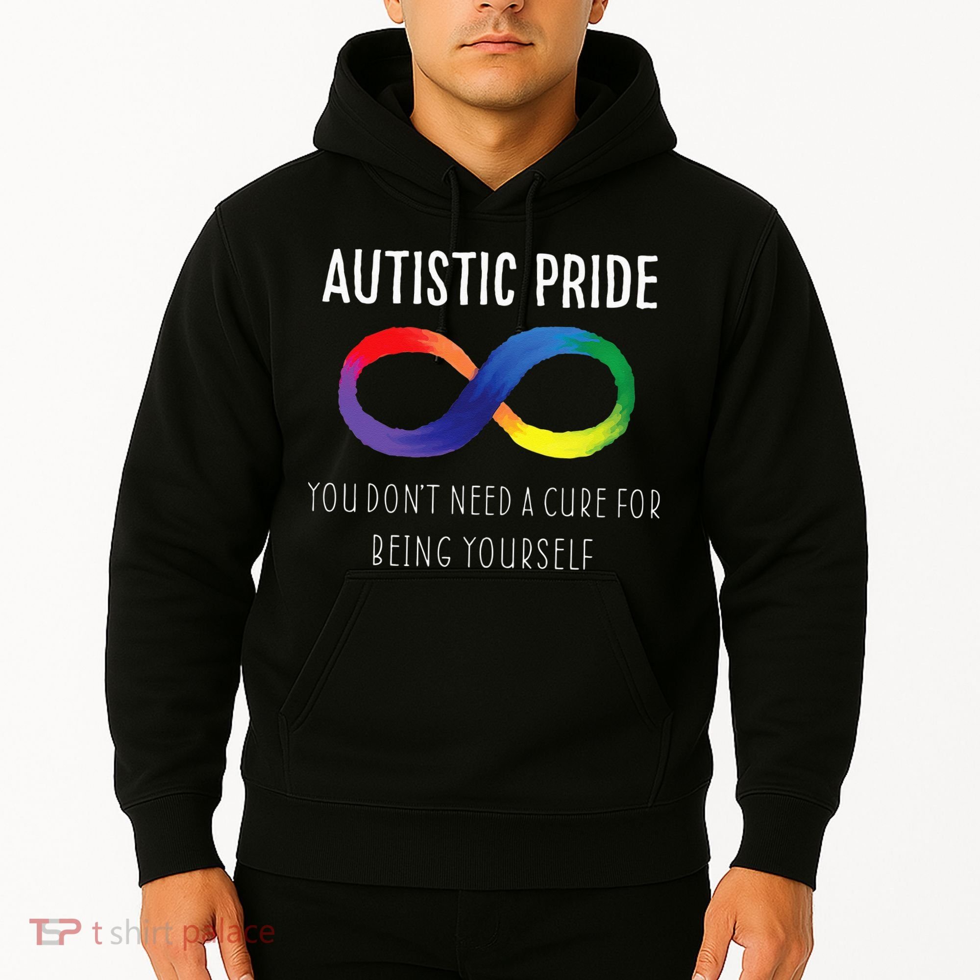 Autistic Pride Autism Awareness Acceptance Love Heart Puzzle Hoodie