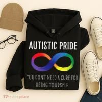 Autistic Pride Autism Awareness Acceptance Love Heart Puzzle Hoodie thumb 4