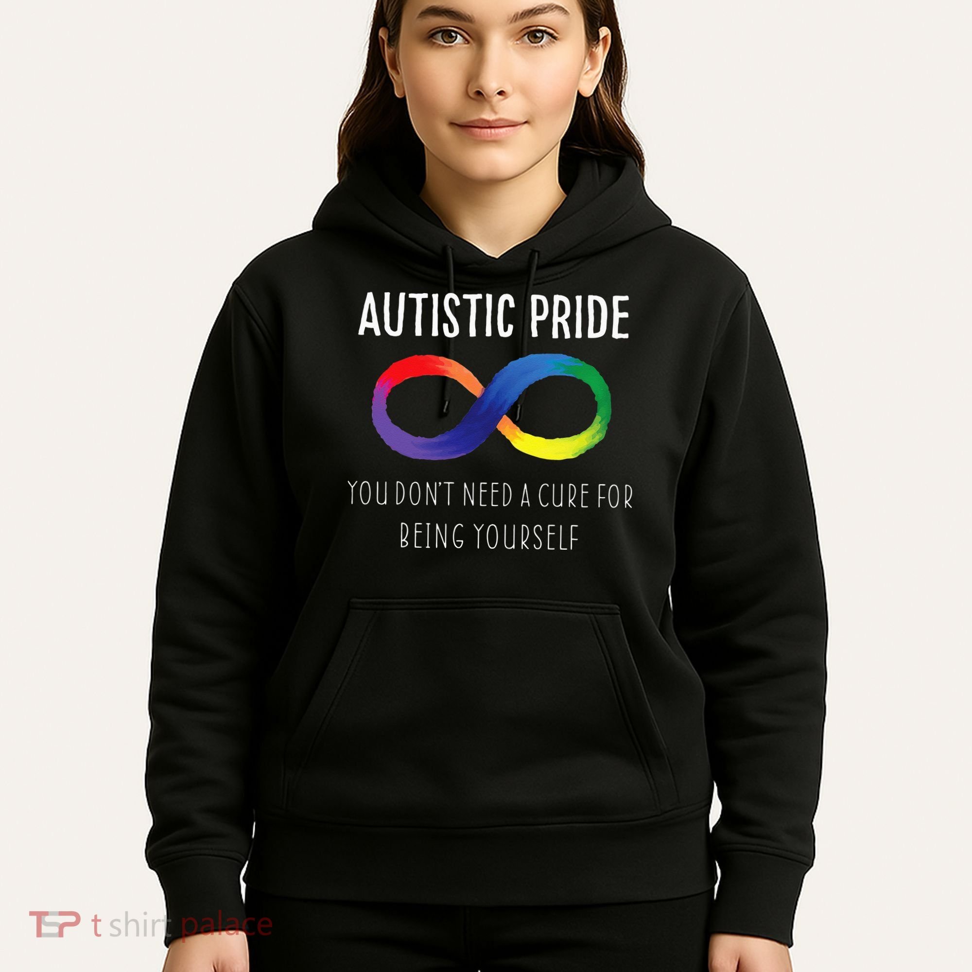 Autistic Pride Autism Awareness Acceptance Love Heart Puzzle Hoodie