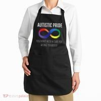 Autistic Pride Autism Awareness Acceptance Love Heart Puzzle Apron thumb 2