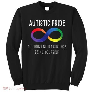 Autistic Pride Autism Awareness Acceptance Love Heart Puzzle Sweatshirt