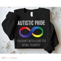 Autistic Pride Autism Awareness Acceptance Love Heart Puzzle Sweatshirt thumb 2