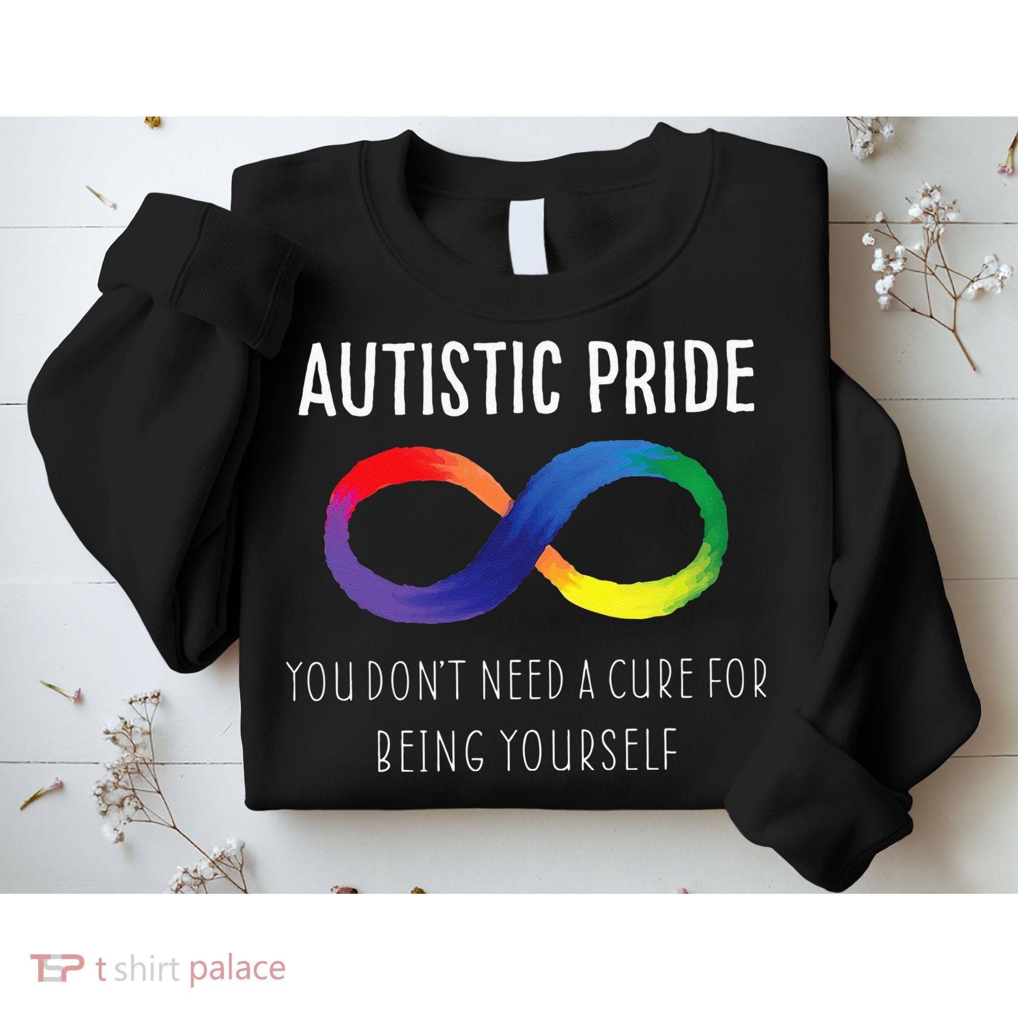 Autistic Pride Autism Awareness Acceptance Love Heart Puzzle Sweatshirt