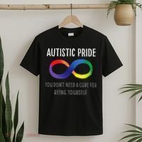 Autistic Pride Autism Awareness Acceptance Love Heart Puzzle T-Shirt thumb 2
