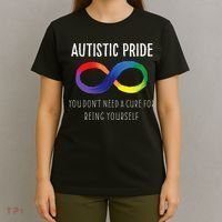 Autistic Pride Autism Awareness Acceptance Love Heart Puzzle T-Shirt thumb 4
