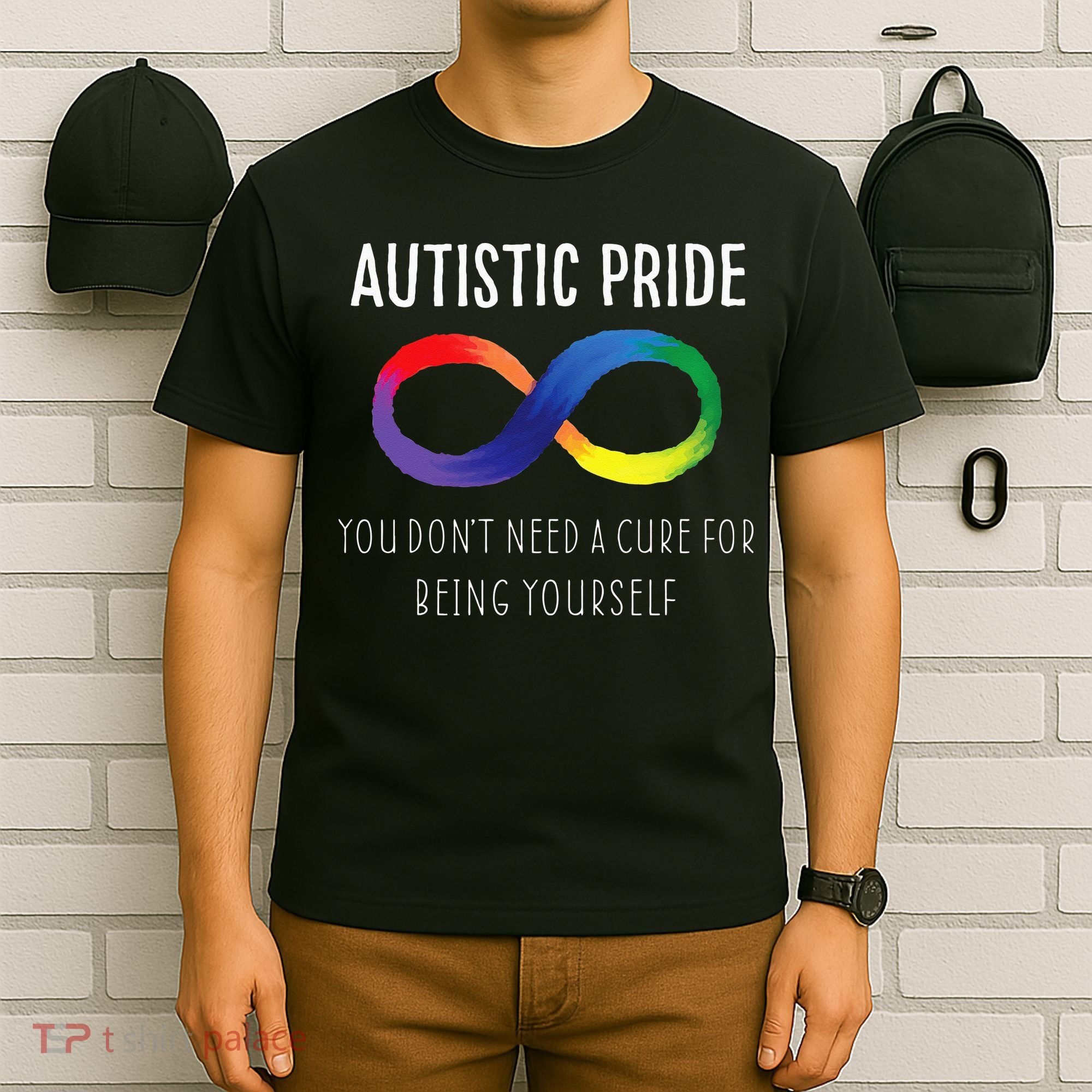 Autistic Pride Autism Awareness Acceptance Love Heart Puzzle T-Shirt