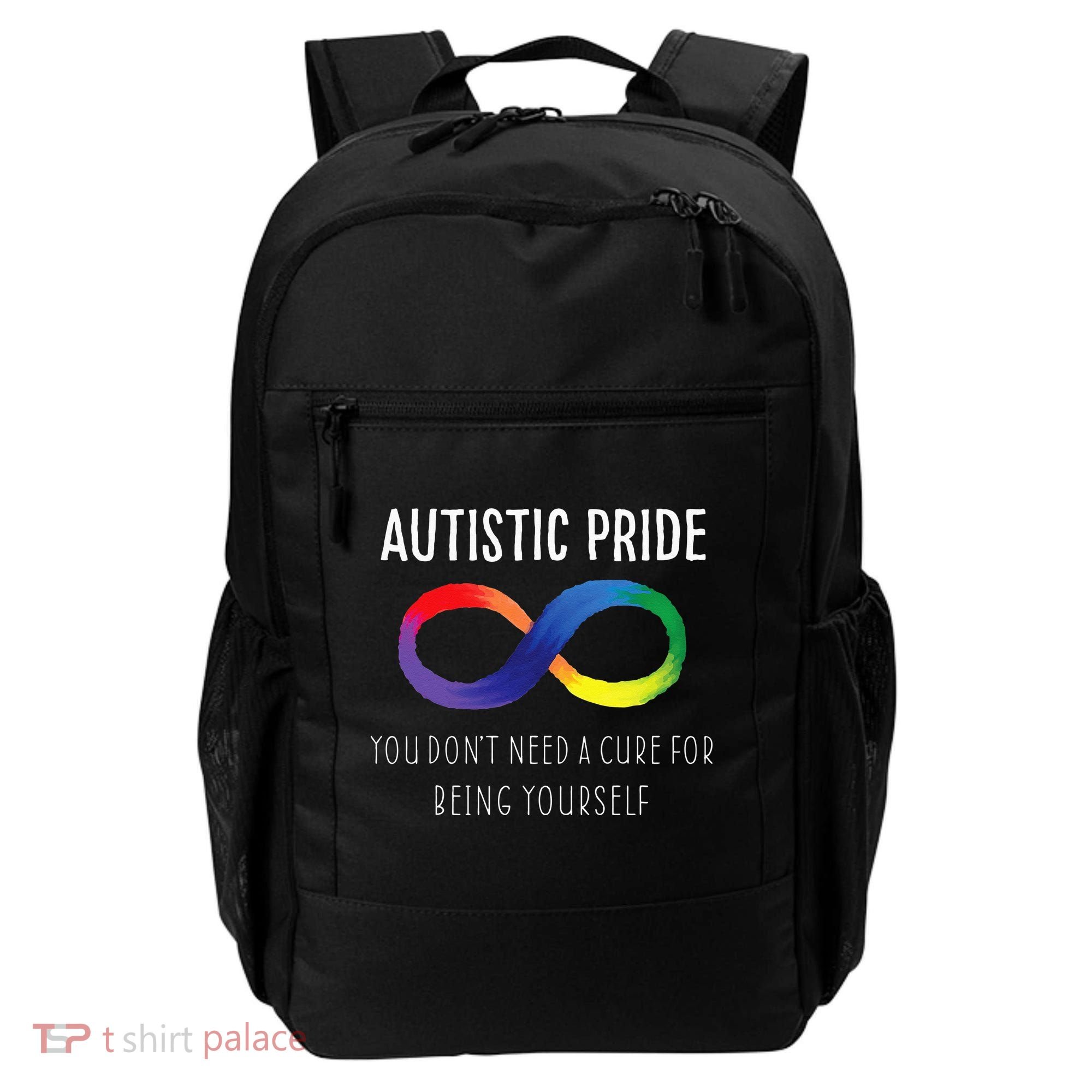 Autistic Pride Autism Awareness Acceptance Love Heart Puzzle Backpack