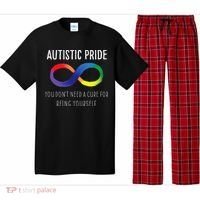 Autistic Pride Autism Awareness Acceptance Love Heart Puzzle Pajama Set thumb 0