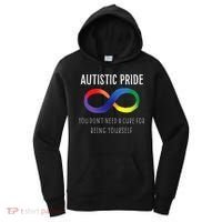 Autistic Pride Autism Awareness Acceptance Love Heart Puzzle Women's Hoodie thumb 0