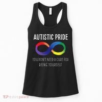 Autistic Pride Autism Awareness Acceptance Love Heart Puzzle Women's Tank Top thumb 0