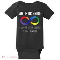Autistic Pride Autism Awareness Acceptance Love Heart Puzzle Baby Bodysuit thumb 0