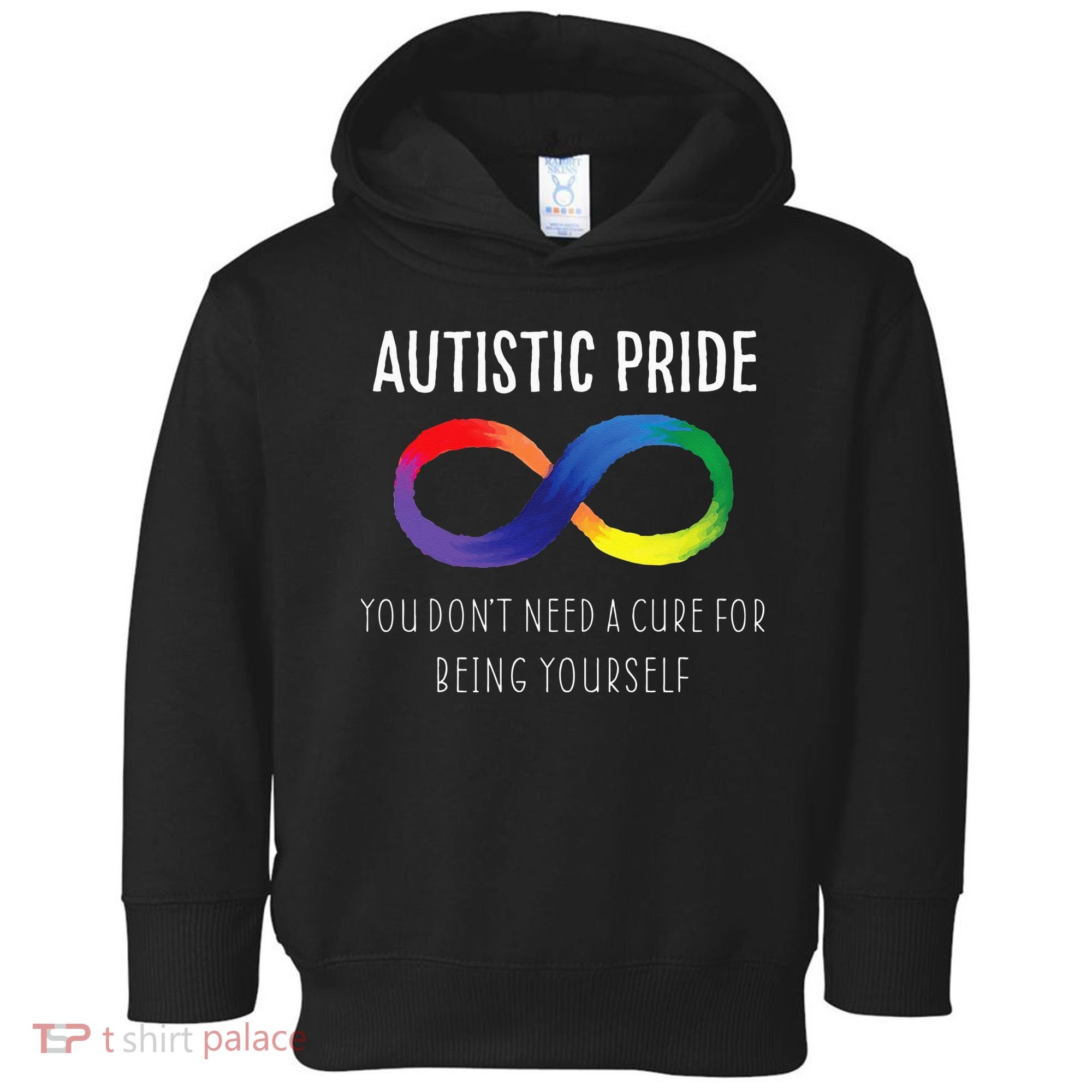 Autistic Pride Autism Awareness Acceptance Love Heart Puzzle Toddler Hoodie