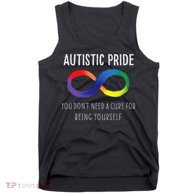 Autistic Pride Autism Awareness Acceptance Love Heart Puzzle Tank Top