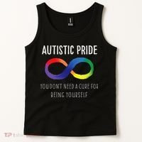 Autistic Pride Autism Awareness Acceptance Love Heart Puzzle Tank Top thumb 2