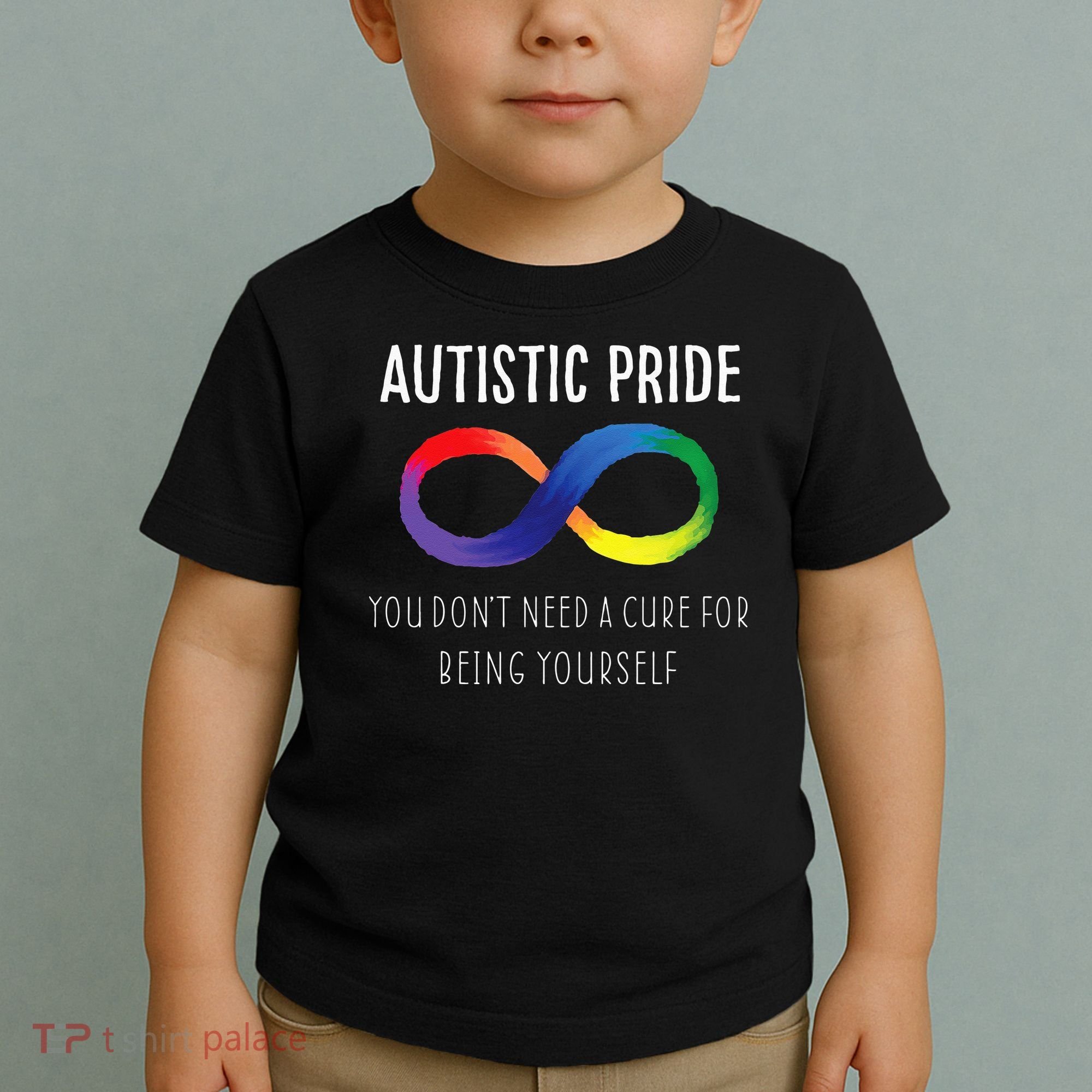 Autistic Pride Autism Awareness Acceptance Love Heart Puzzle Toddler T-Shirt