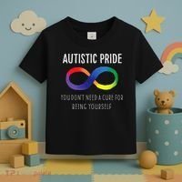 Autistic Pride Autism Awareness Acceptance Love Heart Puzzle Toddler T-Shirt thumb 3