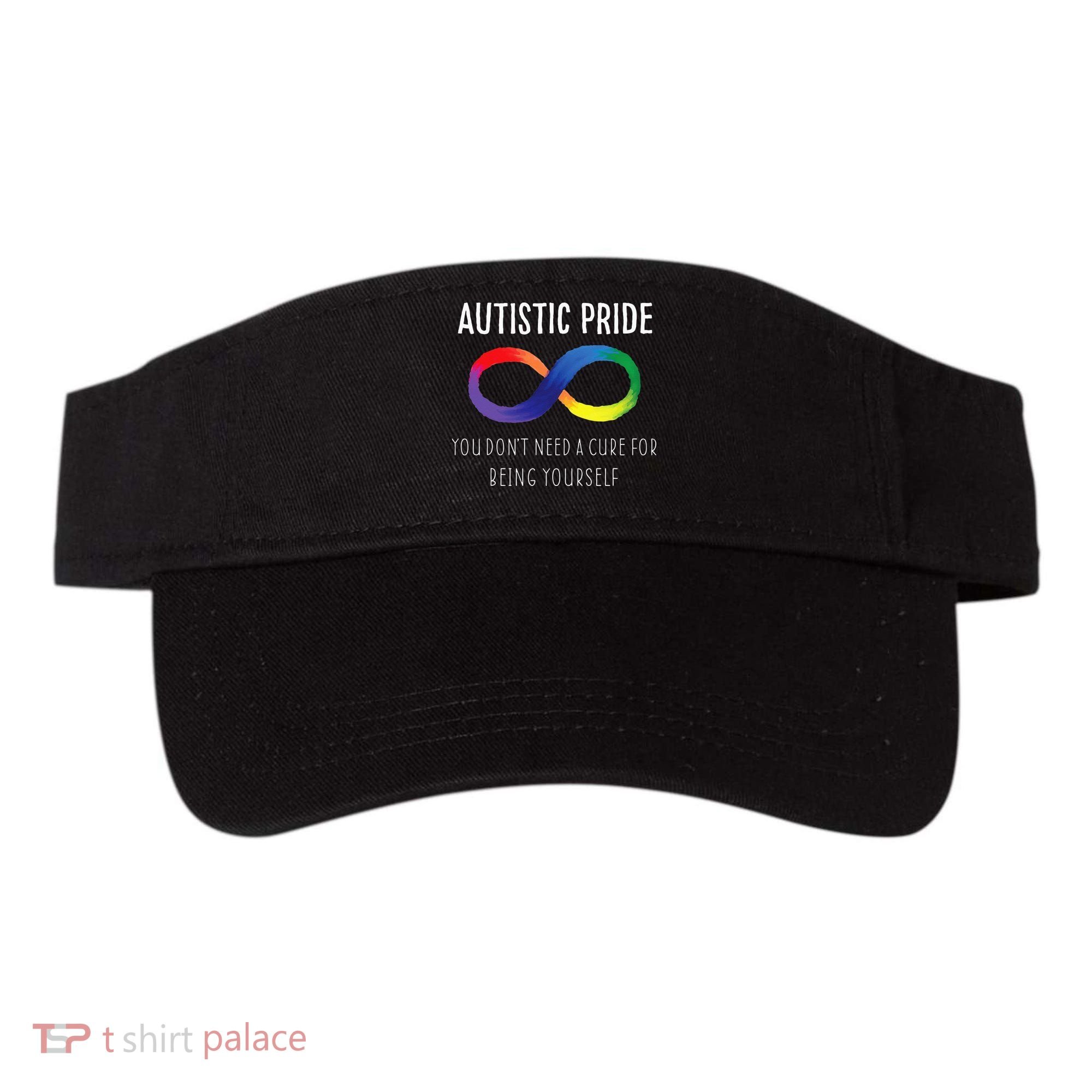 Autistic Pride Autism Awareness Acceptance Love Heart Puzzle Visor