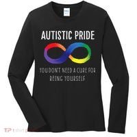 Autistic Pride Autism Awareness Acceptance Love Heart Puzzle Women's Long Sleeve Shirt thumb 0