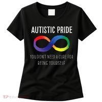 Autistic Pride Autism Awareness Acceptance Love Heart Puzzle Women's T-Shirt thumb 0