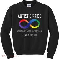 Autistic Pride Autism Awareness Acceptance Love Heart Puzzle Kids Sweatshirt thumb 0