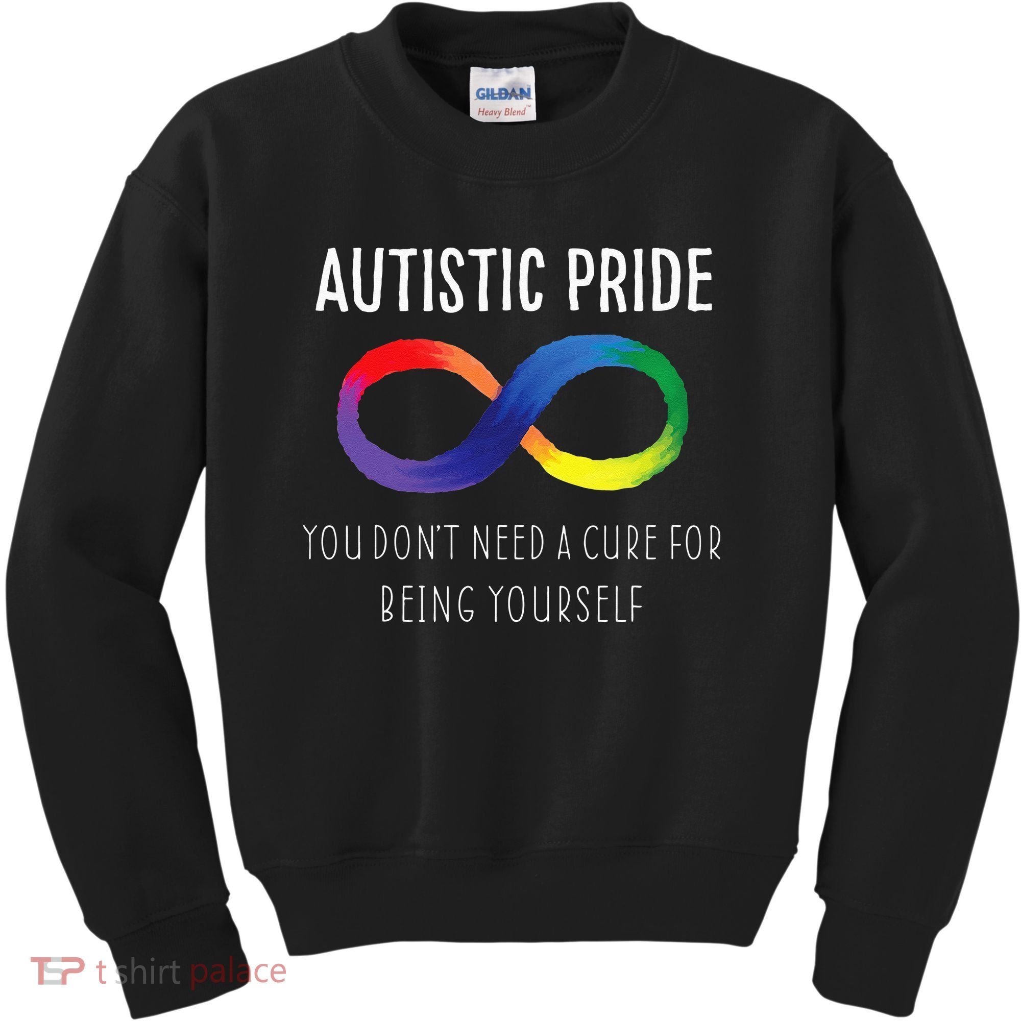 Autistic Pride Autism Awareness Acceptance Love Heart Puzzle Kids Sweatshirt