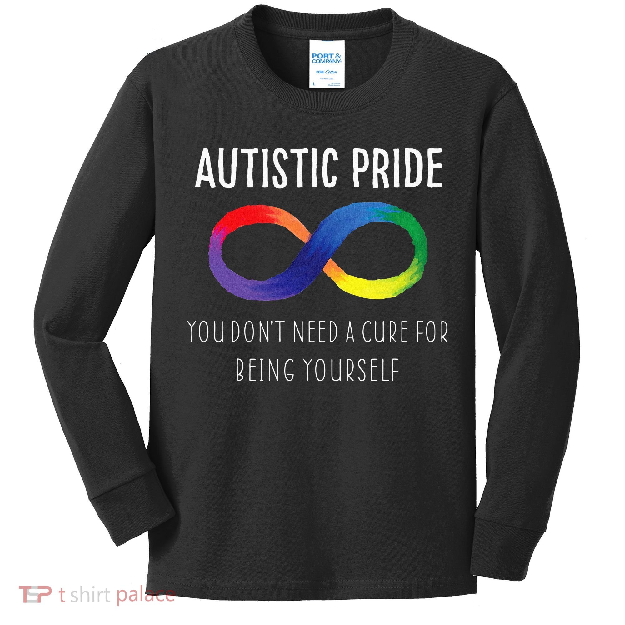Autistic Pride Autism Awareness Acceptance Love Heart Puzzle Kids Long Sleeve Shirt