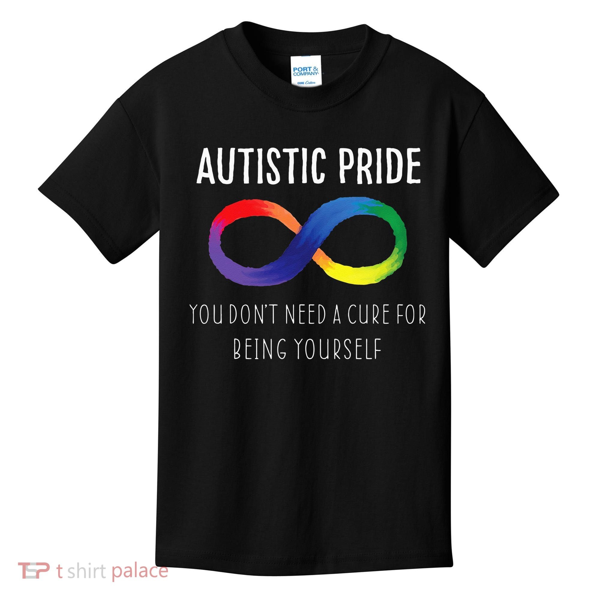 Autistic Pride Autism Awareness Acceptance Love Heart Puzzle Kids T-Shirt