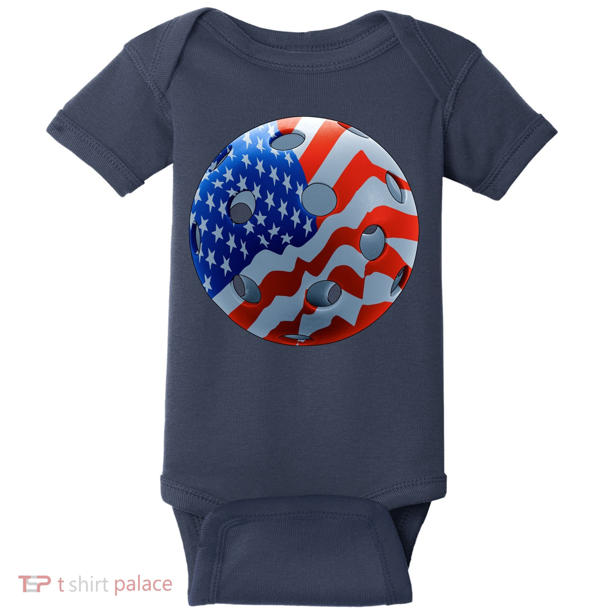 American Pickleball Baby Bodysuit