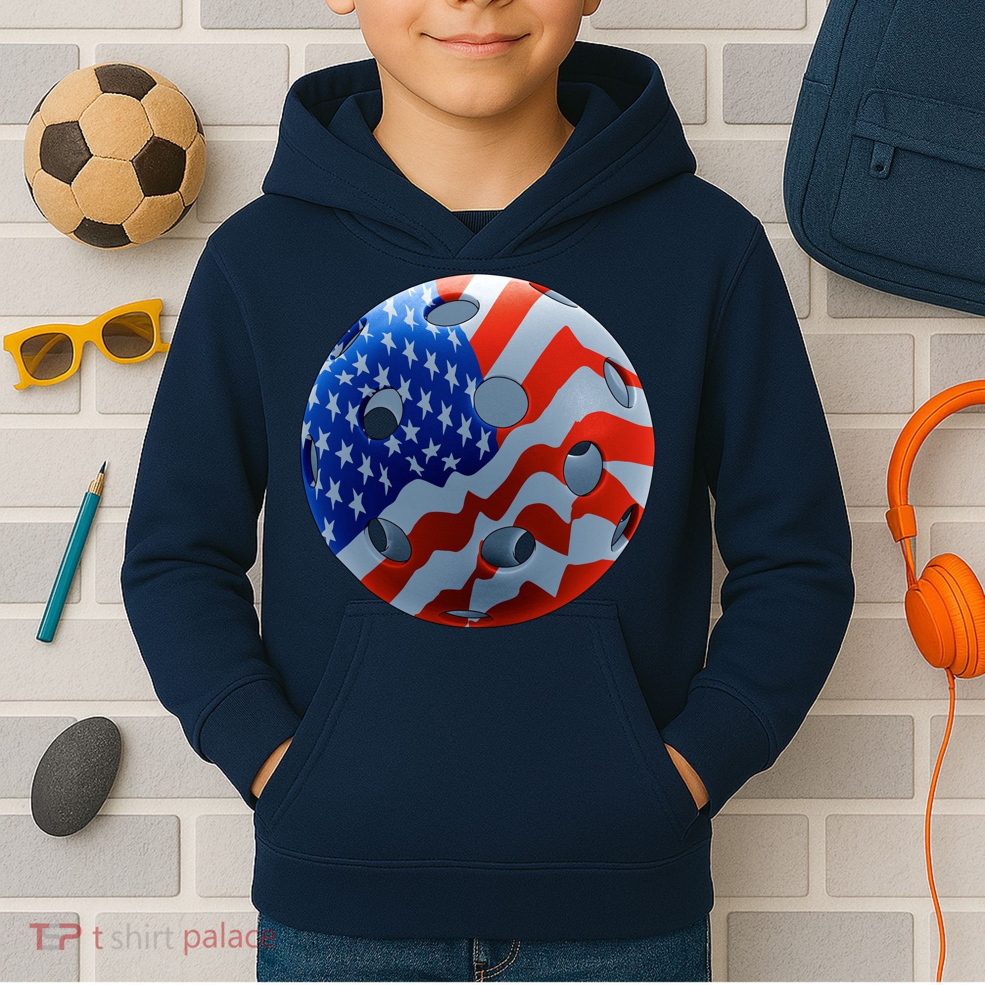 American Pickleball Kids Hoodie