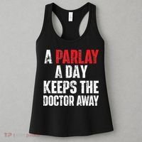 A Parlay A Day Keeps The Doctor Away Sports Betting Gambler Women's Tank Top thumb 3