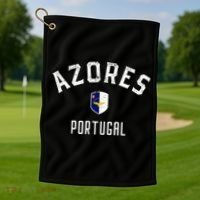 Azores Portugal - Azores Flag Golf Towel thumb 1