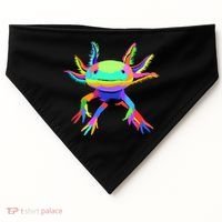 Axolotl Pop Art Axolotl Animal Axolotl Lover USA-Made Doggie Bandana thumb 0