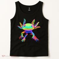 Axolotl Pop Art Axolotl Animal Axolotl Lover Tank Top thumb 2