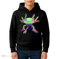 Axolotl Pop Art Axolotl Animal Axolotl Lover Kids Hoodie thumb 4