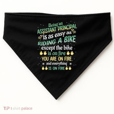 Administrative Professional Assistant Principal Teacher Funny Gift USA-Made Doggie Bandana
