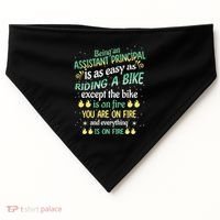 Administrative Professional Assistant Principal Teacher Funny Gift USA-Made Doggie Bandana thumb 0