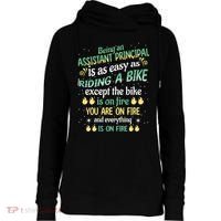 Administrative Professional Assistant Principal Teacher Funny Gift Womens Funnel Neck Pullover Hood thumb 0