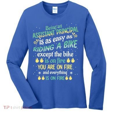 Administrative Professional Assistant Principal Teacher Funny Gift Women's Long Sleeve Shirt