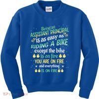 Administrative Professional Assistant Principal Teacher Funny Gift Kids Sweatshirt thumb 0