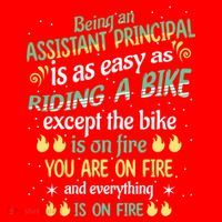 Administrative Professional Assistant Principal Teacher Funny Gift Santa Hat thumb 1