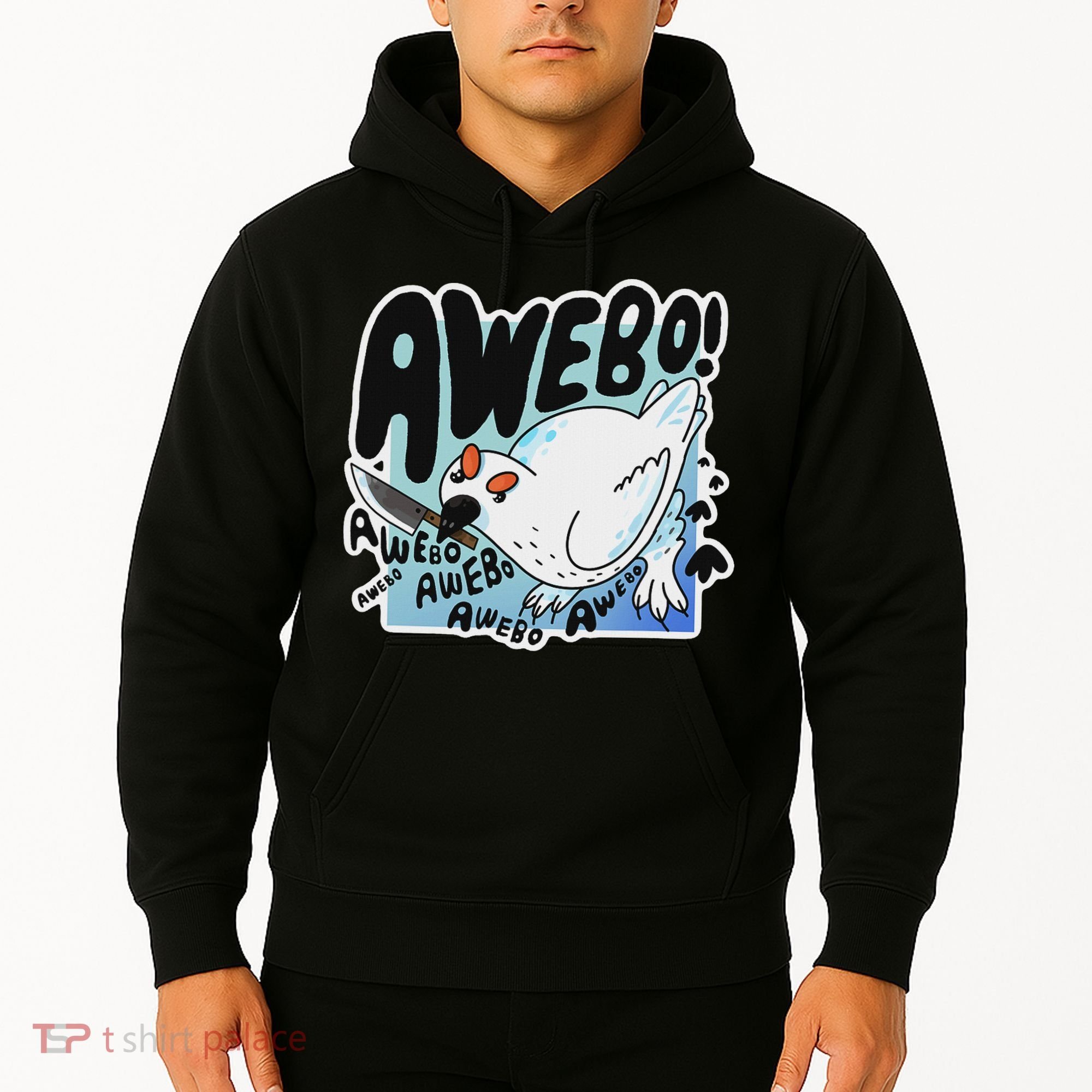 Awebo Ptarmigan Arctic Cute Bird Internet Meme Funny Chicken Hoodie