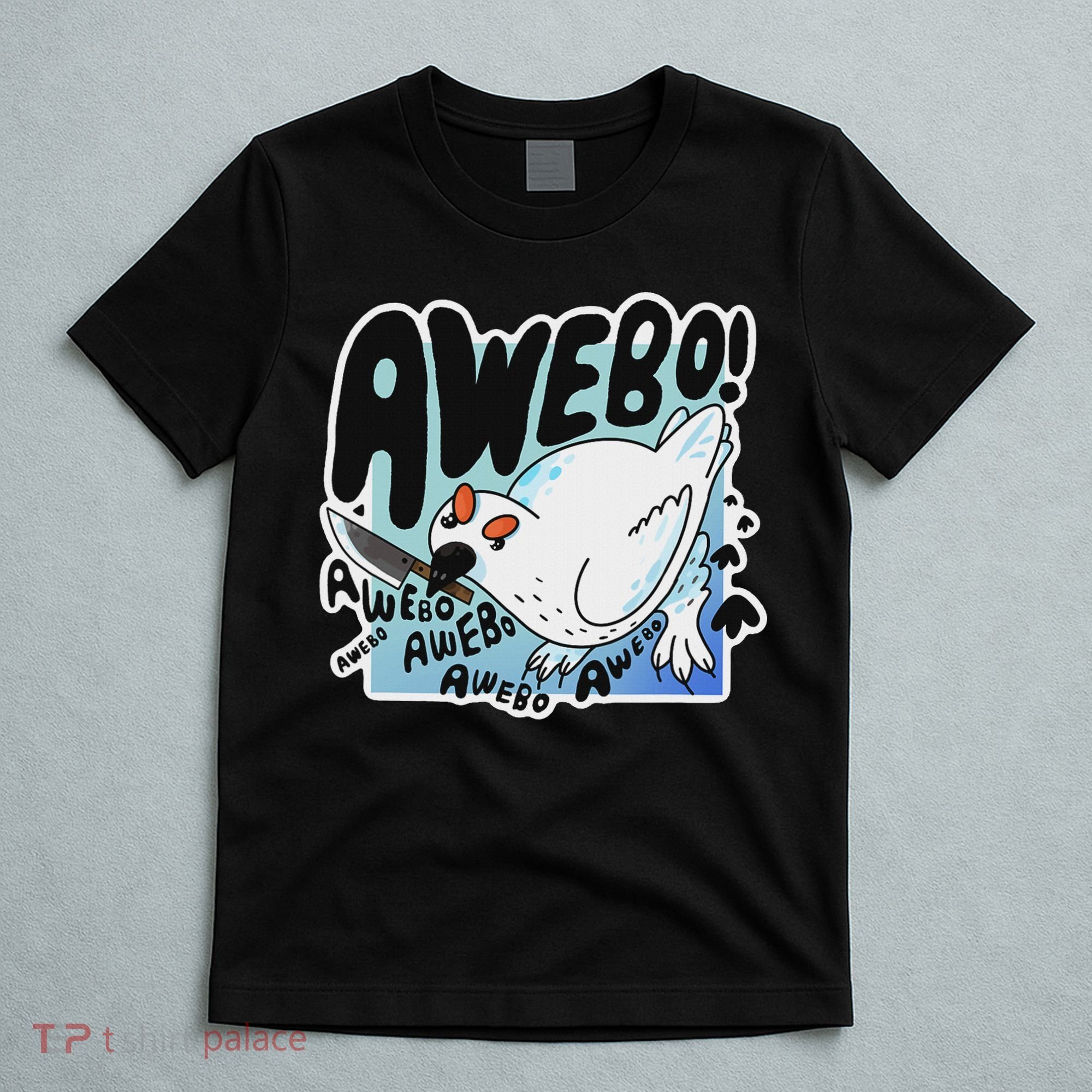 Awebo Ptarmigan Arctic Cute Bird Internet Meme Funny Chicken T-Shirt