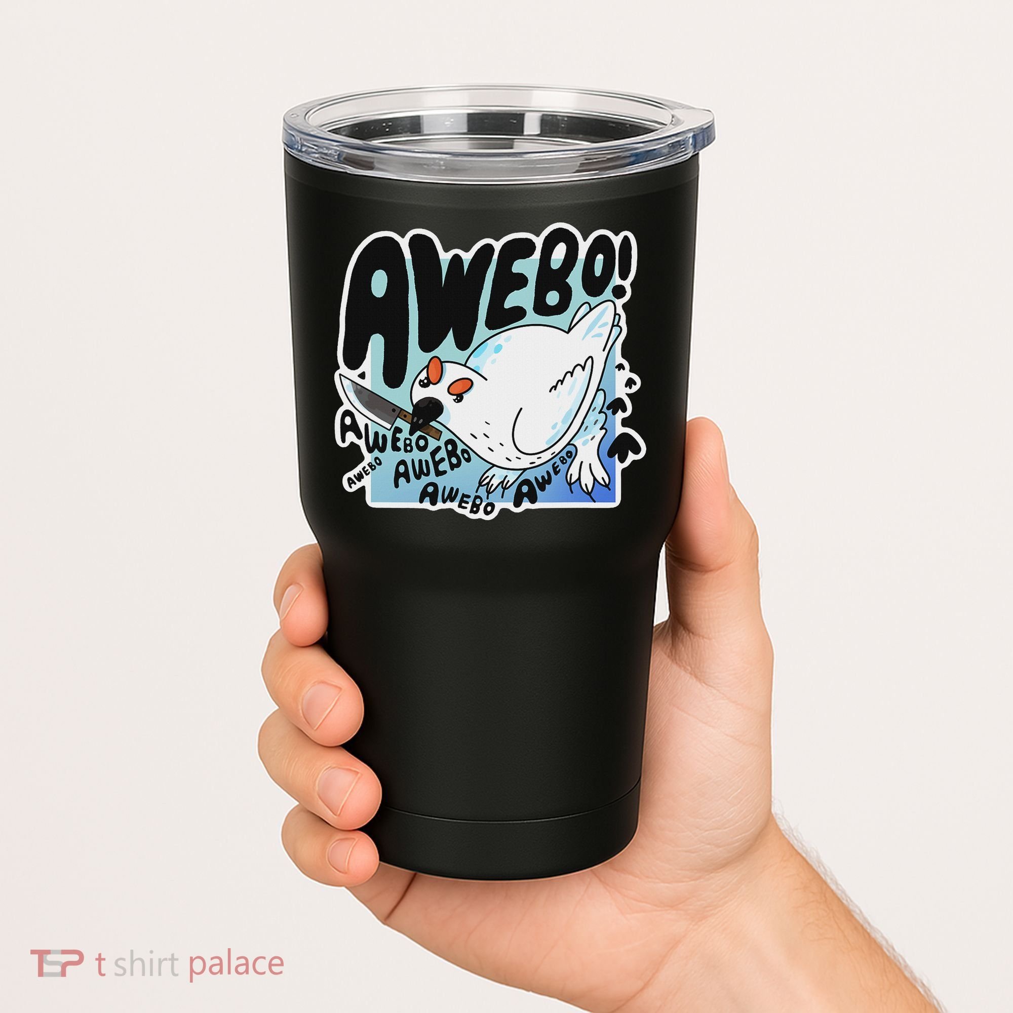 Awebo Ptarmigan Arctic Cute Bird Internet Meme Funny Chicken Tumbler
