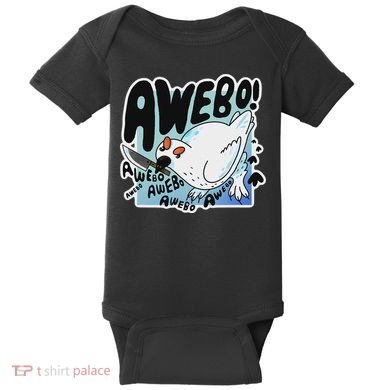Awebo Ptarmigan Arctic Cute Bird Internet Meme Funny Chicken Baby Bodysuit