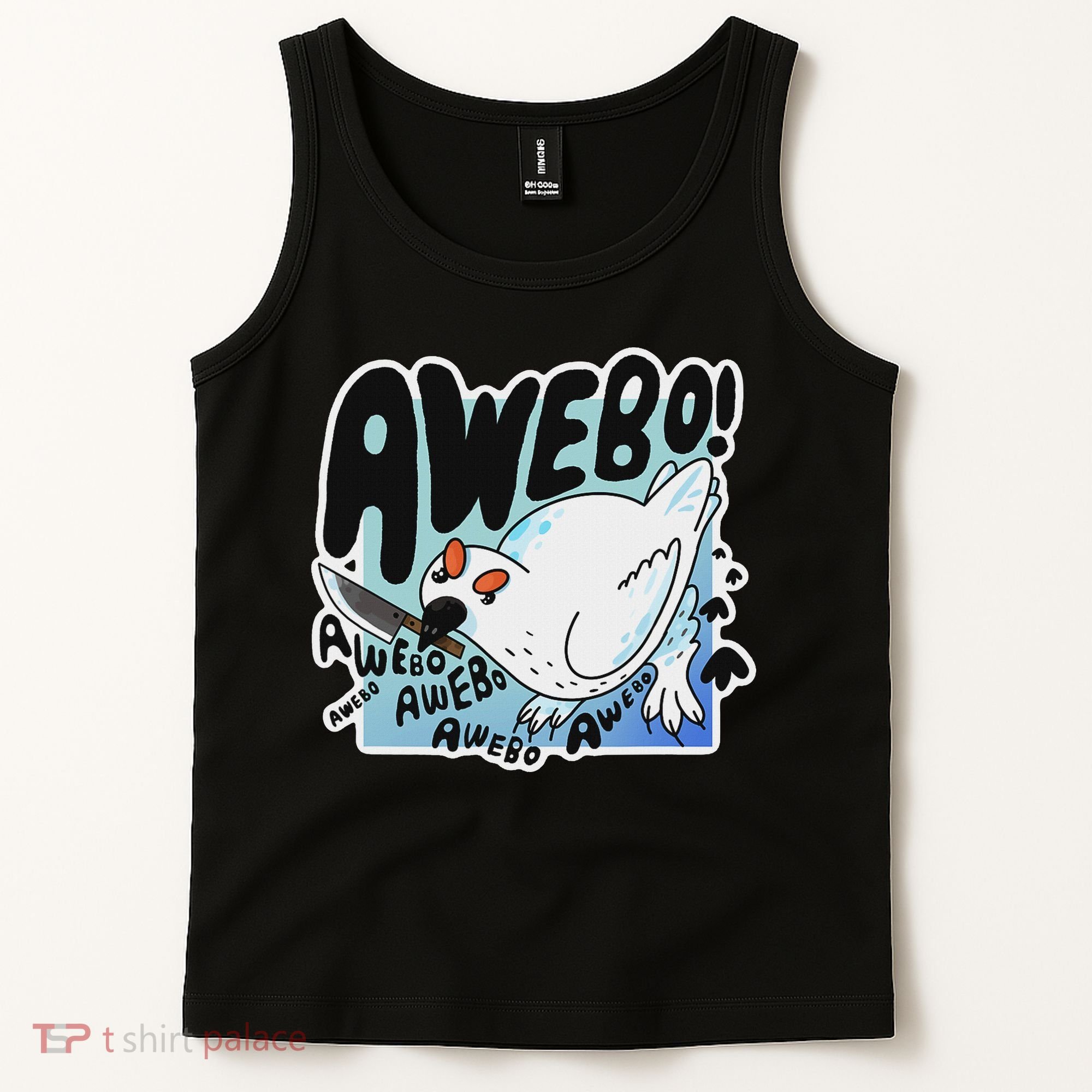 Awebo Ptarmigan Arctic Cute Bird Internet Meme Funny Chicken Tank Top