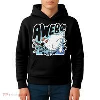 Awebo Ptarmigan Arctic Cute Bird Internet Meme Funny Chicken Kids Hoodie thumb 4